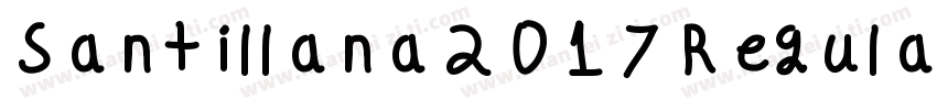 Santillana2017Regular Regular字体转换